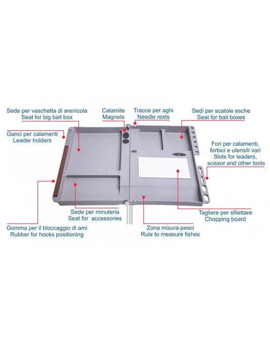 STONFO BAIT TRAY ΣΕΡΒΙΤΟΡΑ ΒΑΣΗ ΔΟΛΩΜΑΤΩΝ ART.529 - Darivianakis fishing Store