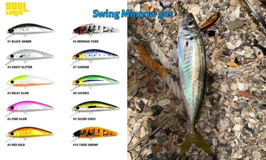 ΤΕΧΝΗΤΑ SOUL LURES SWING MINNOW 50S 6G 50mm LRF - Darivianakis fishing Store