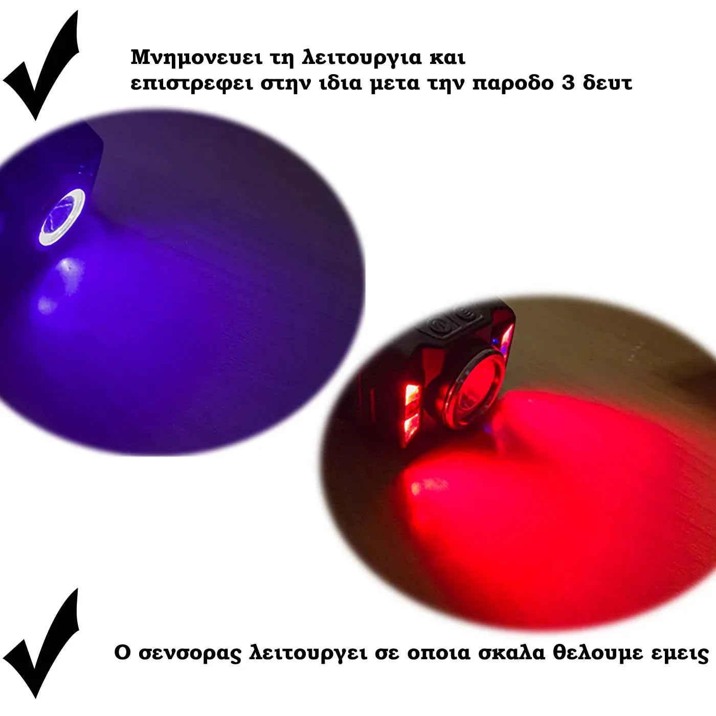 ΦΑΚΟΣ ΚΕΦΑΛΗΣ ALPIN 350LM + UV COB + ΚΟΚΚΙΝΟ SMD (HYBRID SYSTEM) - Darivianakis fishing Store