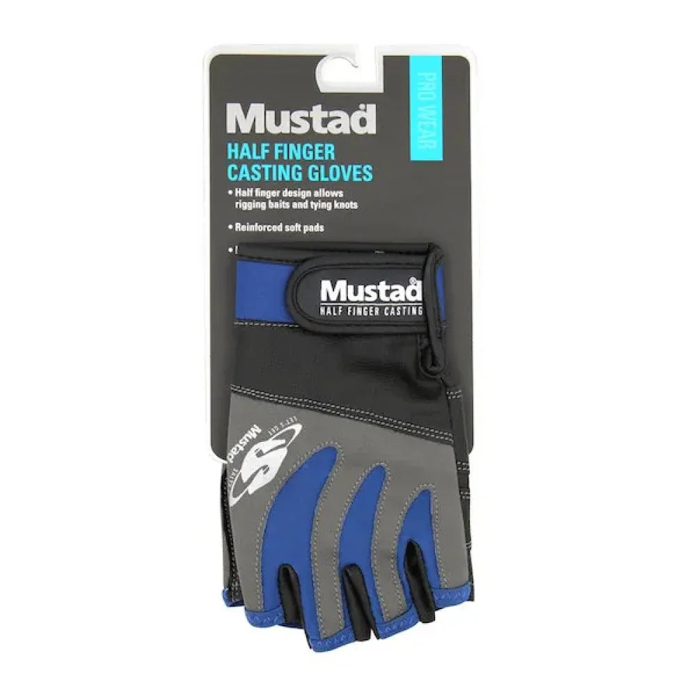 ΓΑΝΤΙΑ MUSTAD HALF FINGER CASTING GLOVES - Darivianakis fishing Store