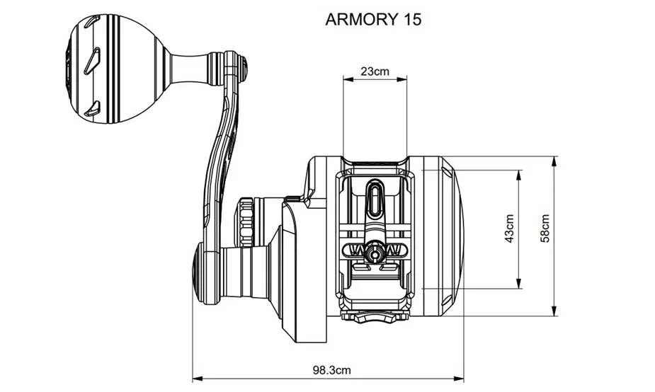 MAXEL ARMORY 15 BLACK ΑΡΙΣΤΕΡΑ - Darivianakis fishing Store
