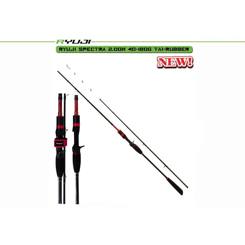 RYUJI SPECTRA TAI RUBBER BAICASTING 2.00 PE0.6-2.0 40-180G L2.00M - Darivianakis fishing Store