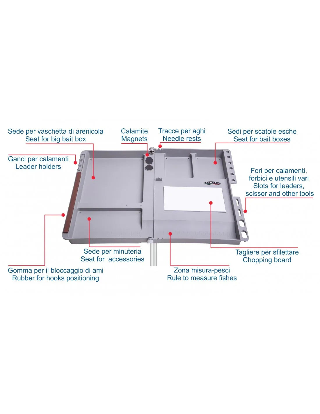 STONFO BAIT TRAY ΣΕΡΒΙΤΟΡΑ ΒΑΣΗ ΔΟΛΩΜΑΤΩΝ ART.529 - Darivianakis fishing Store