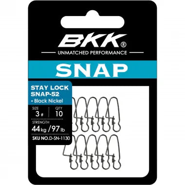 ΚΛΙΠ BKK STAY LOCK SNAP-52 - Darivianakis fishing Store
