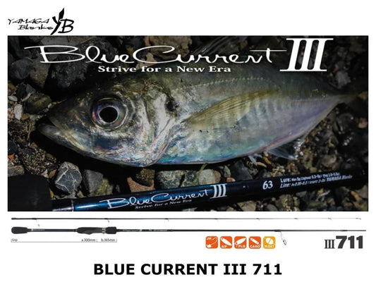 YAMAGA BLANKS BLUE CURRENT III SPINNING 711 MAX 11G PE02-06 L2.425M - Darivianakis fishing Store