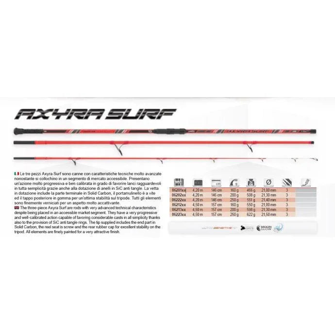 TUBERTINI AXYRA SURF 200G L4.20M - Darivianakis fishing Store