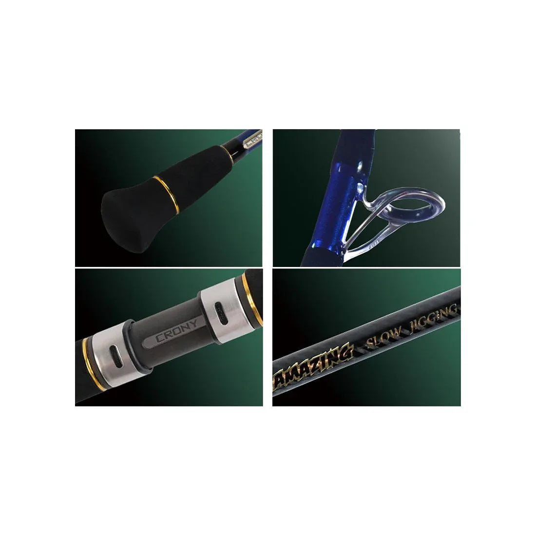 CRONY AMAZING SLOW JIGGING PE1.0-2.0 MAX 200G L1.91M - Darivianakis fishing Store