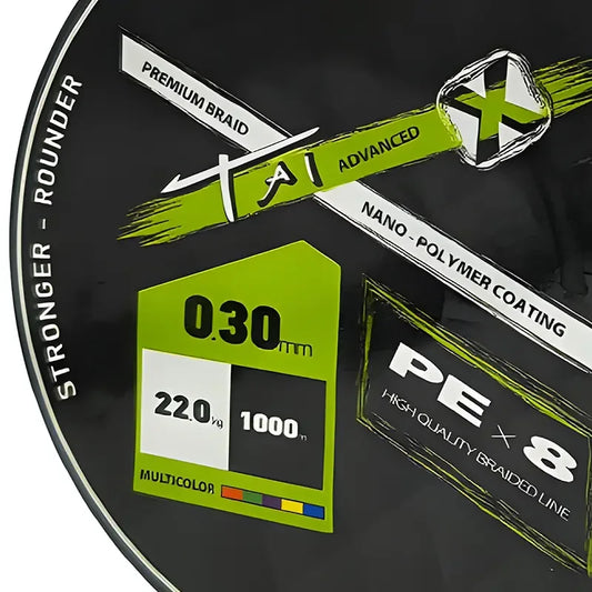 ΝΗΜΑ OCEANIC TAI ADVANCED X PE X8 BRAID1000M - Darivianakis fishing Store