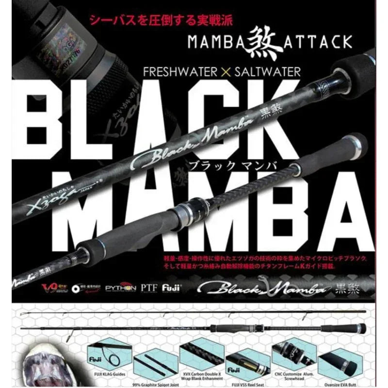 XZOGA BLACK MAMBA BMS 90MHF2 15-40LB 15-60G L2.75M - Darivianakis fishing Store